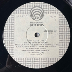 Винтажная виниловая пластинка LP Pink Floyd Delicate Sound Of Thunder (СССР 1990) Рижский Завод