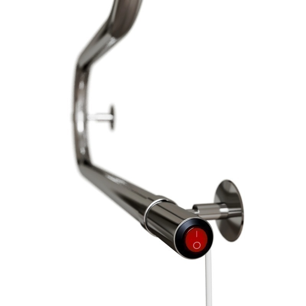 Полотенцесушитель MIXLINE SIMPLE M 50x50 (кнопочный выкл, 153 Вт) ХРОМ