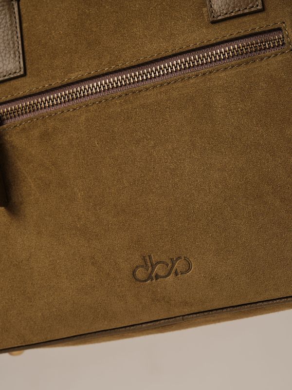 Замшевая сумка DBR Dominique 31389 белый мох