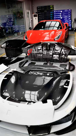 Карбоновый обвес переделка для Ferrari 488 2015-2020 переделка в Pista Феррари