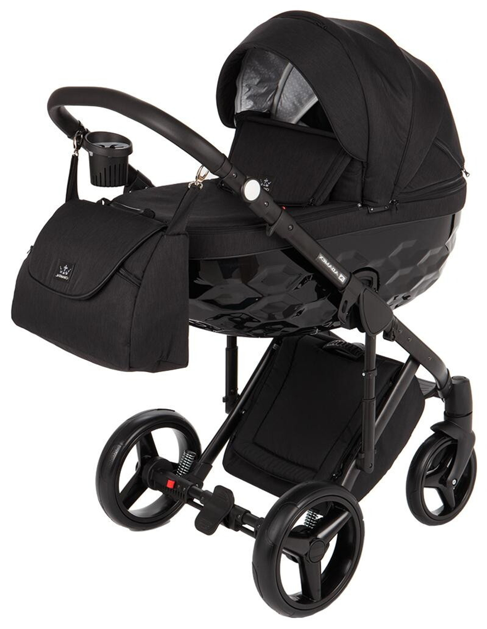 Детская коляска Adamex Chantal 2 в 1 C213 (ЧЕРНЫЙ)