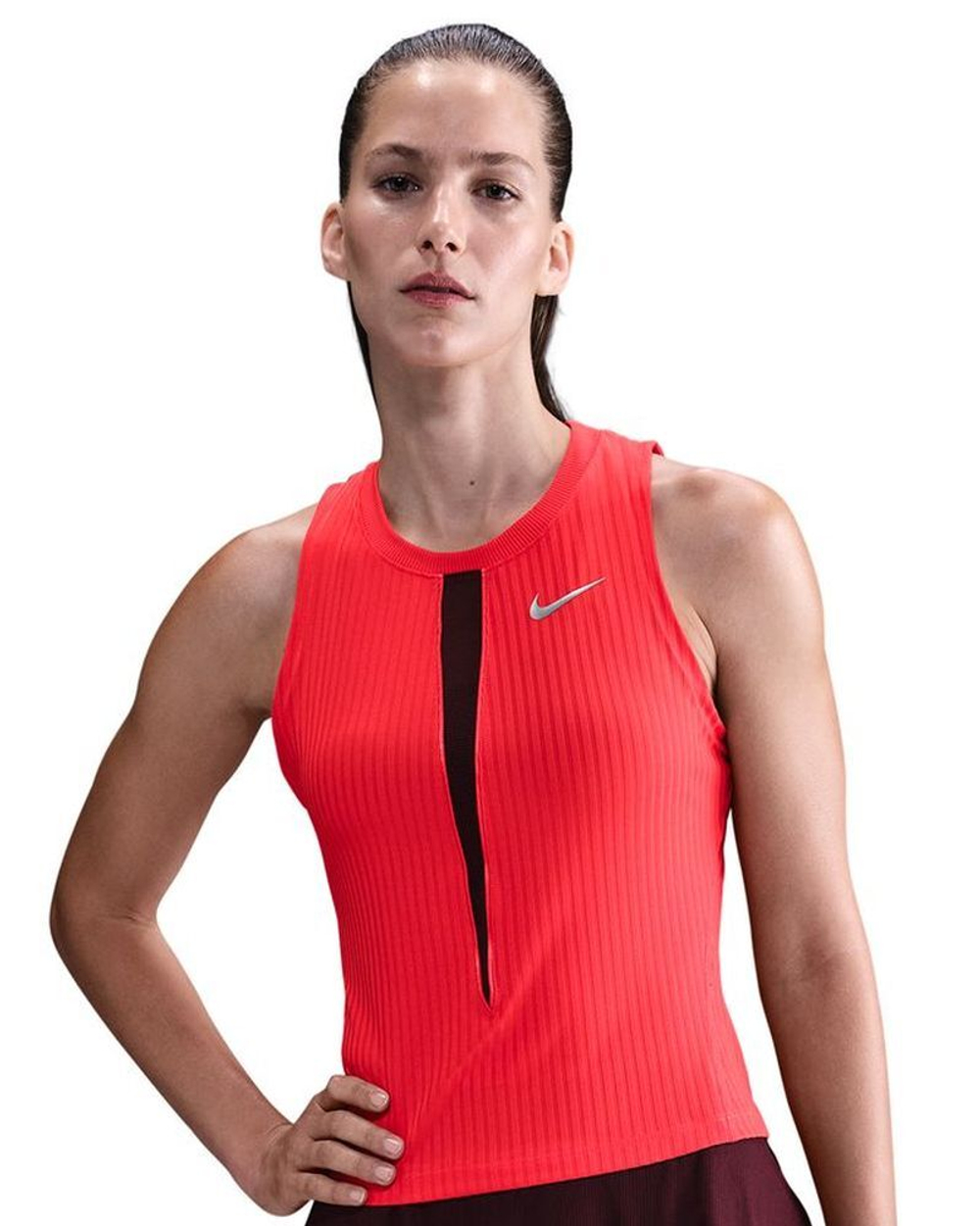 Женский топ теннисный Nike Court Dri-Fit Slam - light crimson/burgundy crush/light crimson