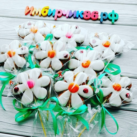 Имбирный пряник цветы