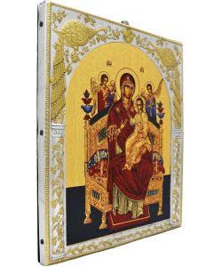 Всецарица. Икона в серебряной ризе.