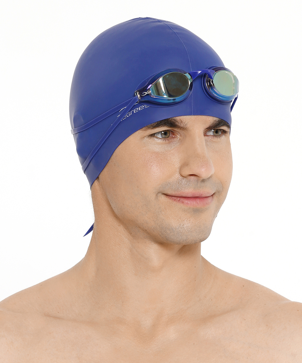Шапочка для плавания Nuance Navy, силикон