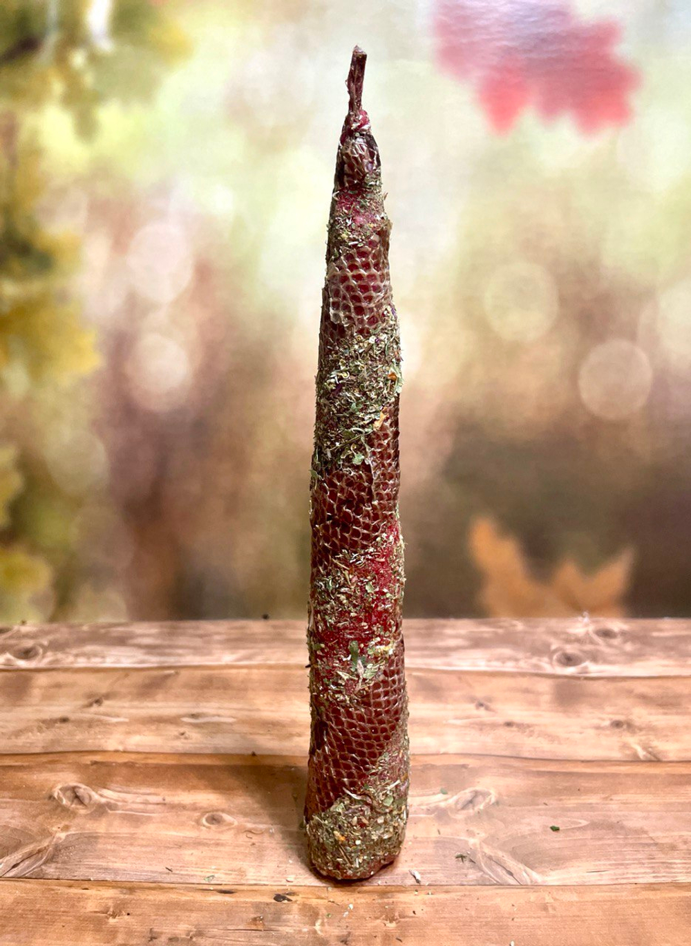 Катаная свеча красная в змеиной коже. Активация Силы + ПОДАРОК