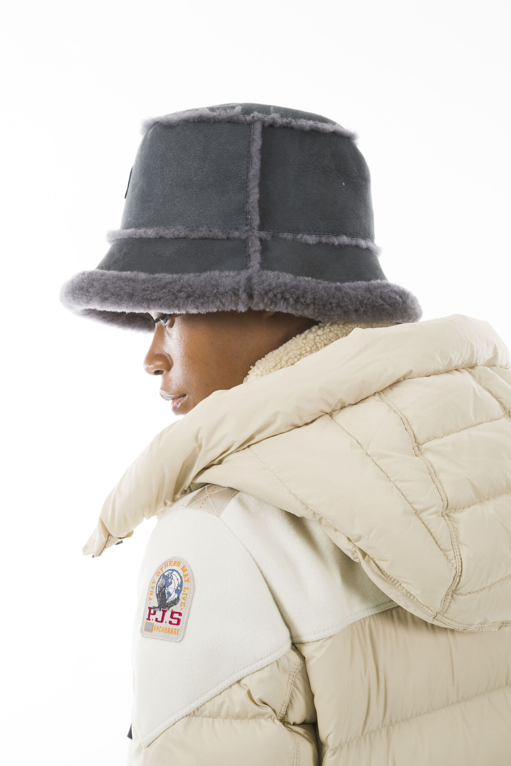 Панама PARAJUMPERS SHEARLING BUCKET HAT 508 кэмел