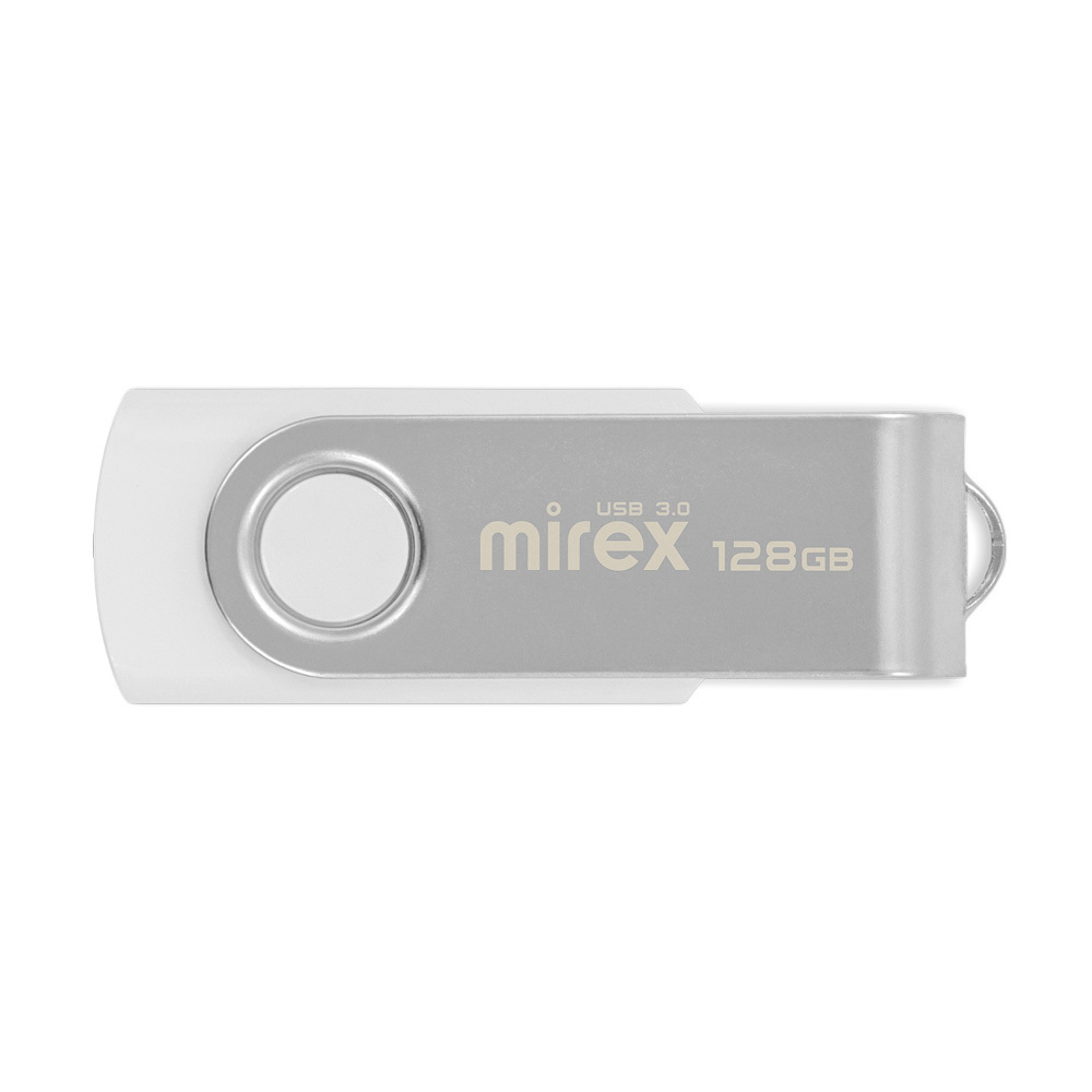 Флешка 128-GB USB-3.0 MIREX SWIVEL белый