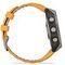 Garmin Fenix 8 51 мм AMOLED Sapphire – титановый корпус, оранжевый ремешок