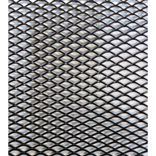 Решетка радиатора (сетка) 120х20см ячейки 15х10мм черная