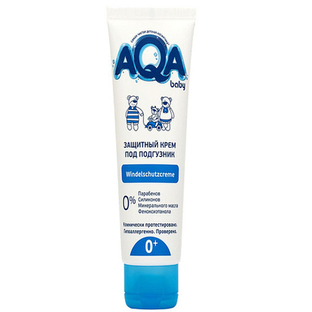 Крем защитный под подгузник AQA baby, 75 мл