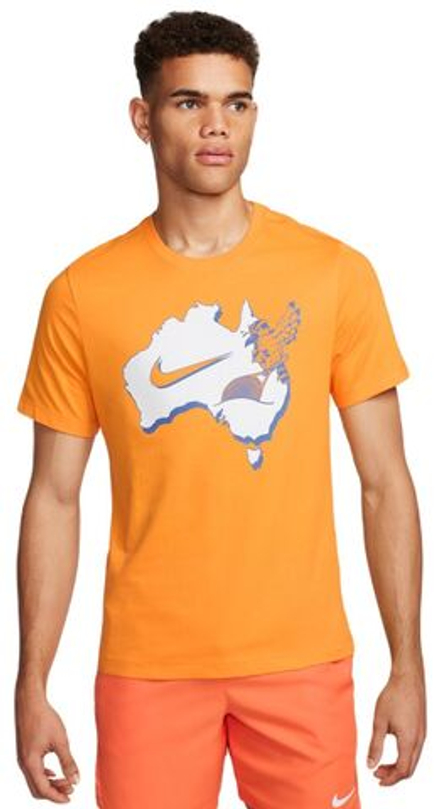 Мужская теннисная футболка Nike Court Tennis T-Shirt - Оранжевый