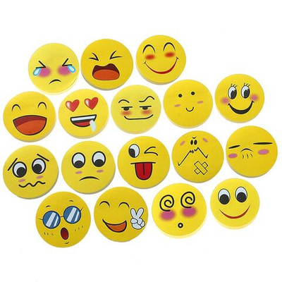 Блок с липким краем Смайлы , 100 листов, МИКС