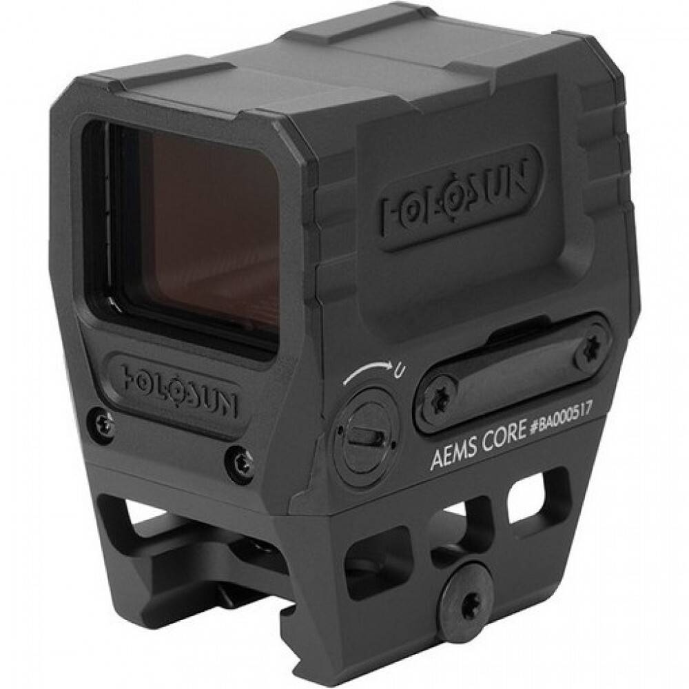 Коллиматорный прицел HOLOSUN OPEN REFLEX AEMS CORE 120101 GREEN DOT 2 MOA SHAKE AWAKE (голографический, закрытый, 2МОА, точка зеленая, вивер)