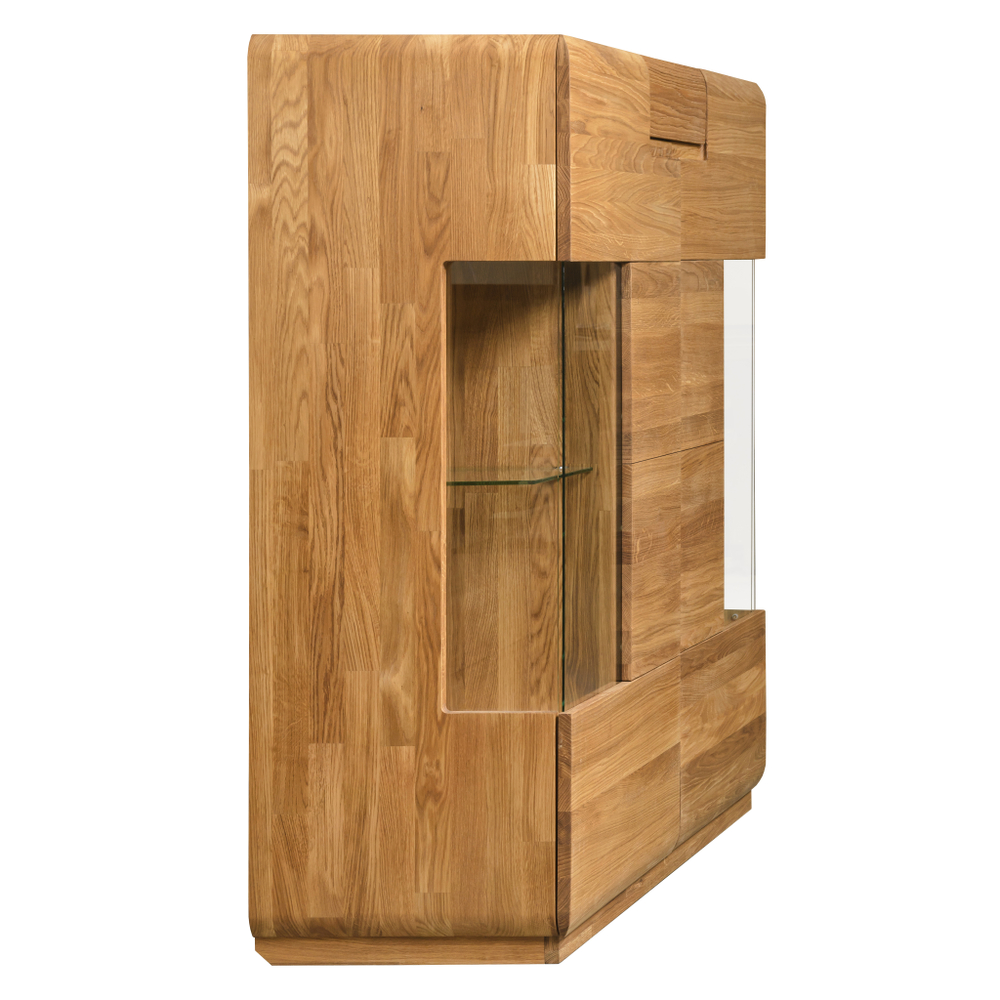 Шкаф с витриной Parma-21 из массива дуба