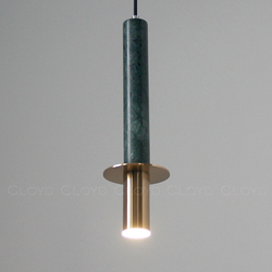 Подвесной светильник Cloyd CLARNET-A P1 / выс. 36 см - зелен.мрамор (арт.10932)