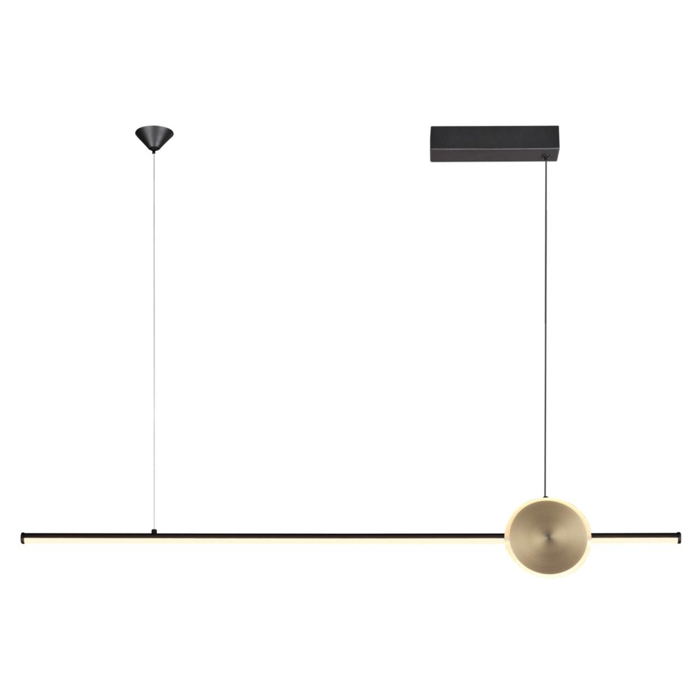 6601/30L HIGHTECH ODL23 000 черный/античная бронза/металл Подвесной св-к IP20 LED 30W 1800Лм 3000K STILO