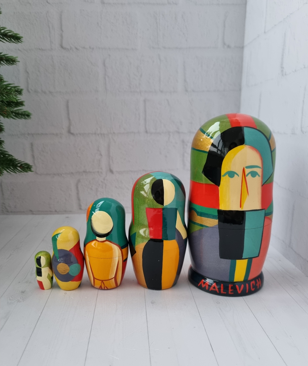 Матрёшка 5м 15см Малевич-Кандинский