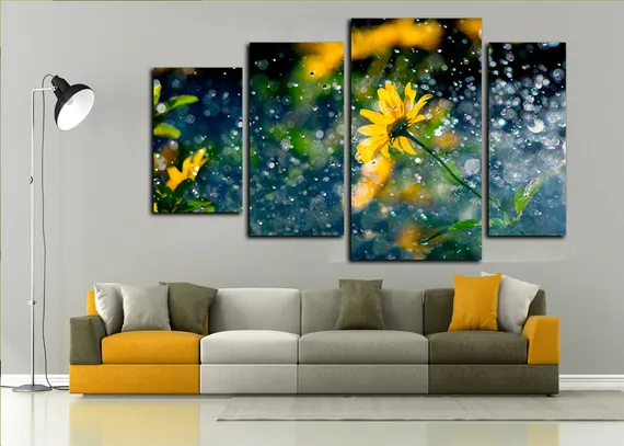 Модульная картина "Красивый Дождь"