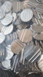 Жетоны с прорезью для автомоек 25мм\2мм