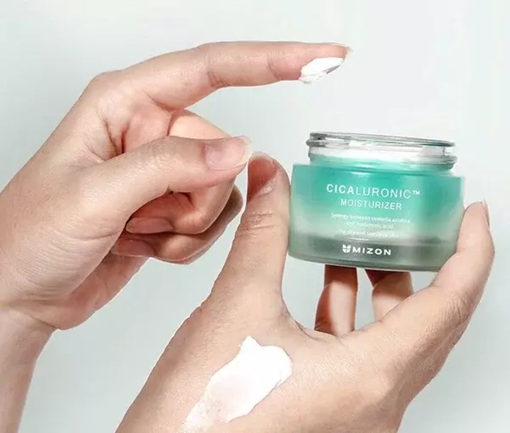 MIZON Увлажняющий крем для лица с экстрактом центеллы азиатской и гиалуроновой кислотой - CICALURONIC MOISTURIZER ,50 мл
