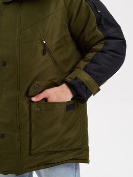 Куртка зимняя "Премьер" (оливковый/черный)