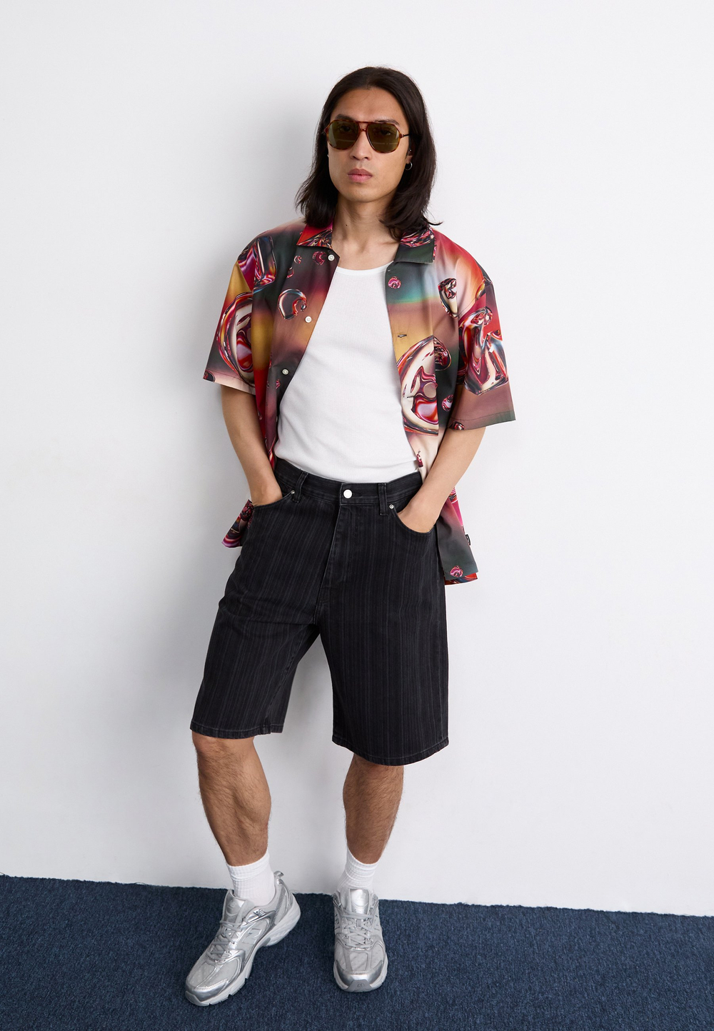 Carhartt WIP RYLAN - Джинсовые шорты - Чёрный