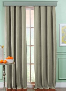 Готовая штора. Портьера под  лён Oxford (тёмно-бежевый)