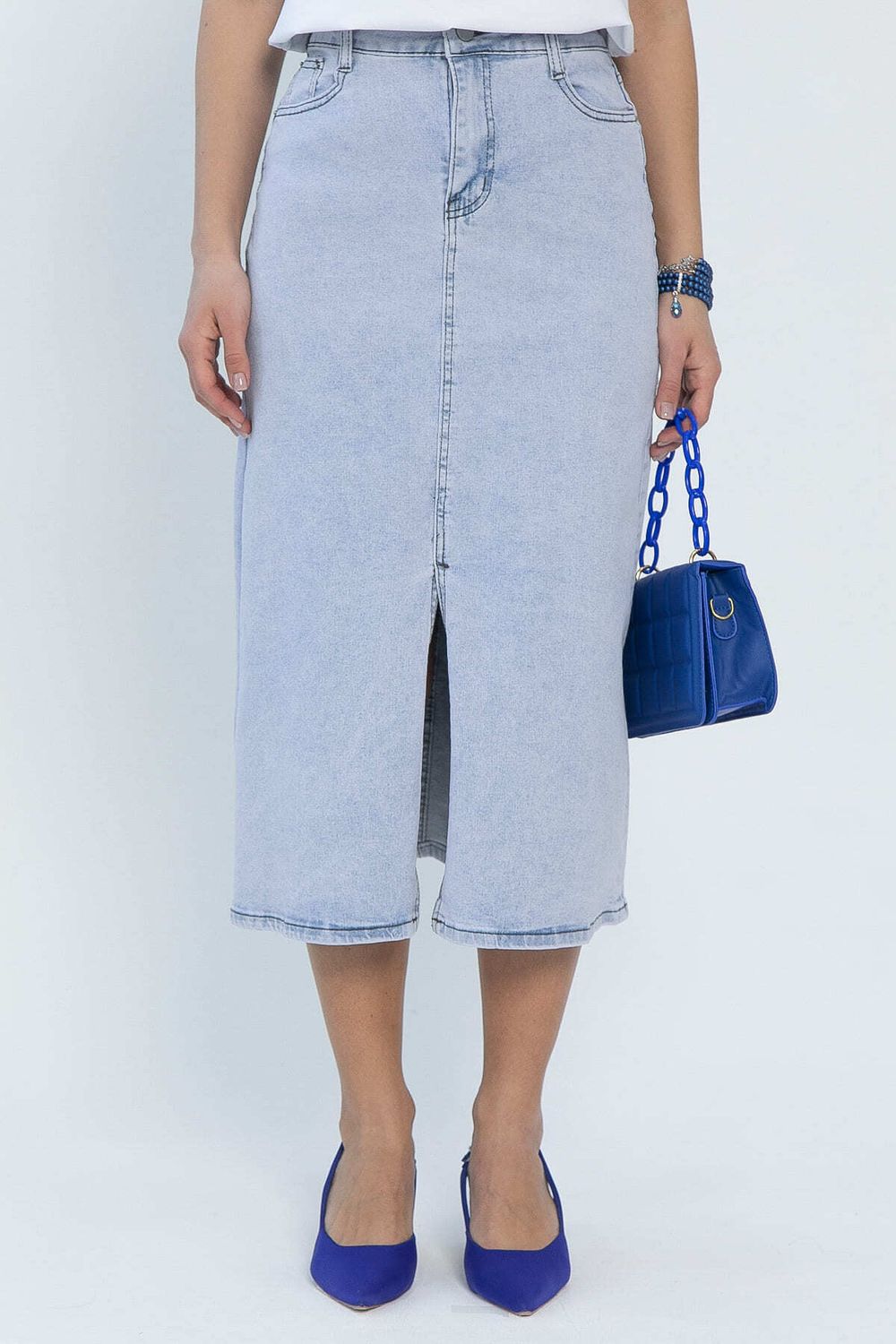 Юбка Муррей (светло-голубая) Ю13448-12М LT Collection