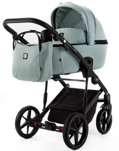 Детская коляска Adamex Mobi New 2 в 1 MN-TK27 TIP (СЕРО-ЗЕЛЕНЫЙ)