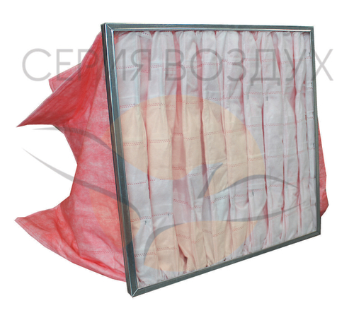 Фильтр  карманный  FK-SYS098 (аналог   Systemair BFT SC08 F7 для установки Topvex SC  399x742x300/6- F7)