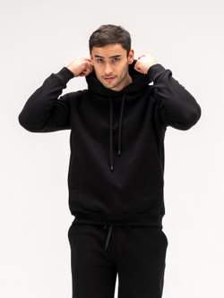 Костюм мужской спортивный теплый. Черный