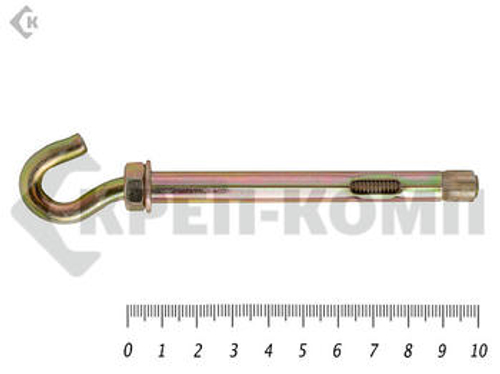 Анкер с крюком м6 8х100 (5шт)
