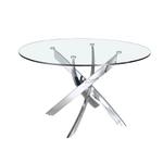 Стол обеденный Angel Cerda F2133 /1061 стеклянный Ø140