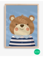 Постер в детскую мальчику 30х40 см декор на стену