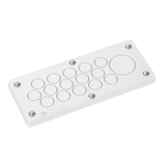 Мембранный кабельный ввод, EPDM, IP66, t эксп. -70..+90, ШхВ 216х89 мм,15xø2,0-20,0 мм, 1xø2,0-40,5 мм