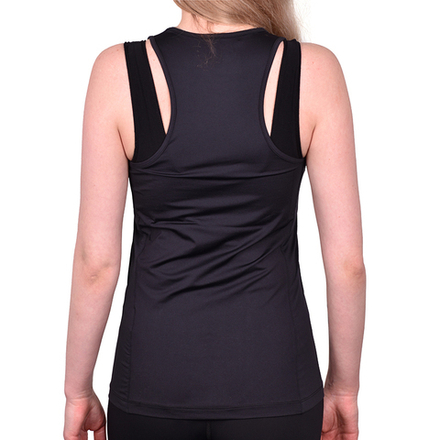 Топ теннисный Hydrogen Chrome Tech Tank Top - black/grey