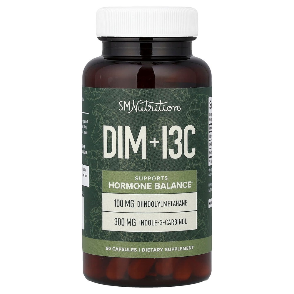 SMNutrition, DIM + I3C, 60 капсул