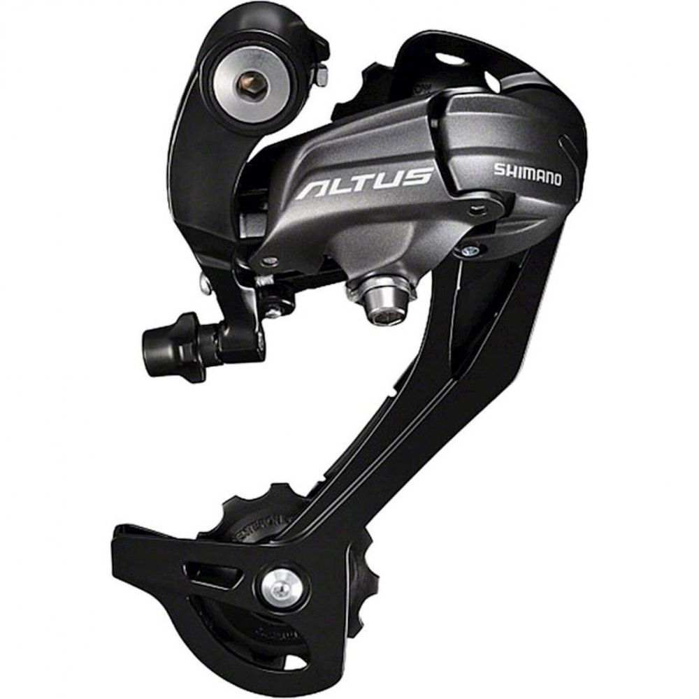 Переключатель задний Shimano Altus M370 SGS 9 скоростей черный