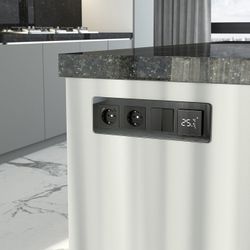 Рамка на 4 поста Werkel Elite (черный, стекло) W0042448