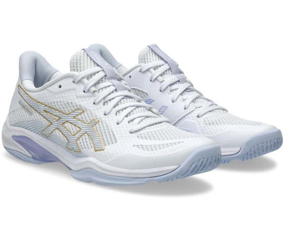 Женские кроссовки для бадминтона/сквоша Asics Blade FF 2 - white/blue fade