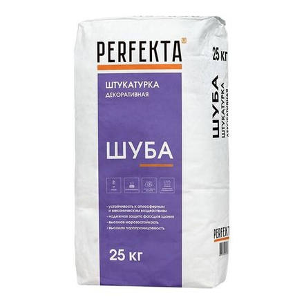 Perfekta Шуба 2мм, 25 кг - Штукатурка декоративная 2 мм,