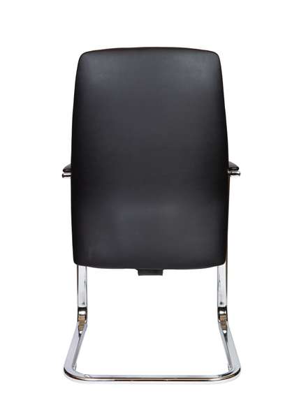 Кресло офисное Норден / Нанси CF / Nancy CF  / алюминиевая  база / черная экокожа