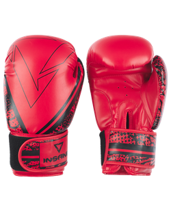 Перчатки боксерские ODIN, ПУ, красный, 14 oz