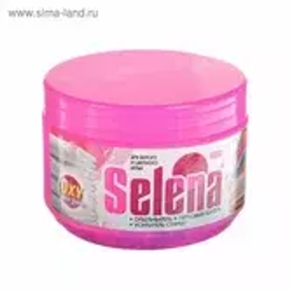 Selena отбеливатель, усилитель стирки 400 г.*24 роз банка