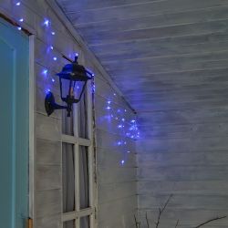 ULD-B6006-080-STK BLUE IP44 Бахрома светодиодная со статическим свечением. 6м. Соединяемая. 80 светодиодов. Синий свет. Провод прозрачный. ТМ Uniel