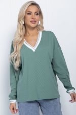 Джемпер Ванильные небеса (олива) Б11385 LT Collection (Акция)