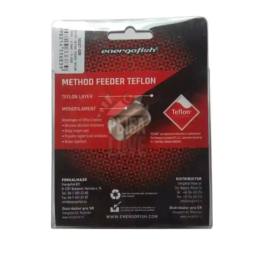 Леска Energofish Carp Expert Method Feeder Teflon Black 300м с тефлоном