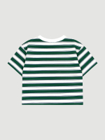 Футболка оверсайз Mjölk Green Stripes, уценка