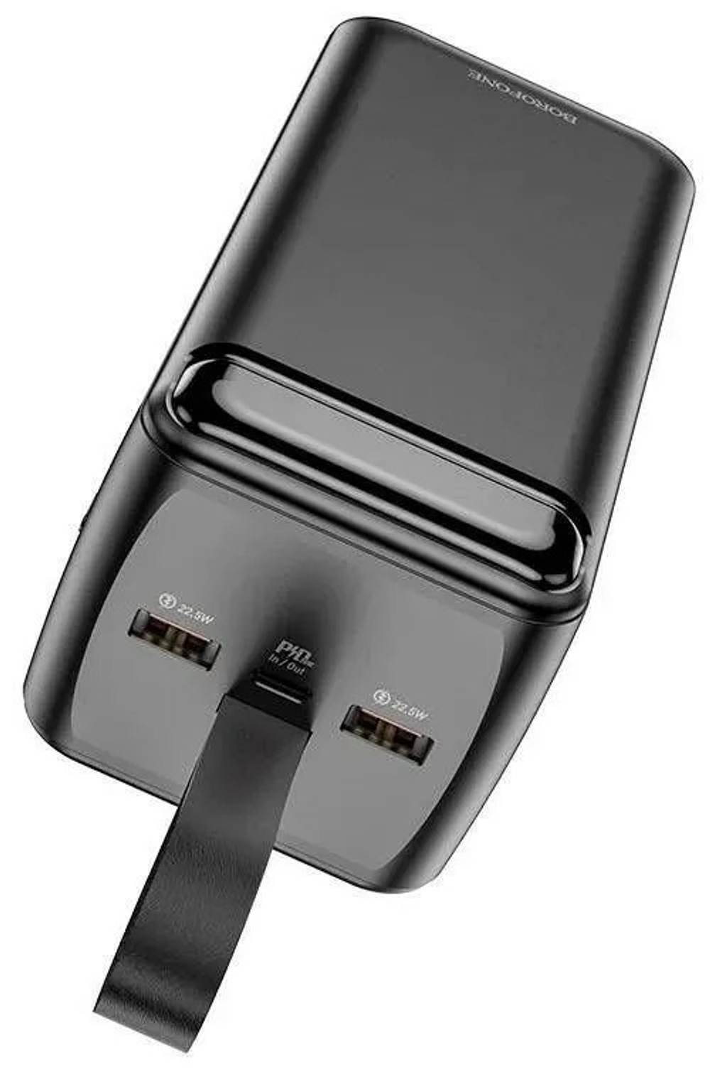 Внешний аккумулятор Borofone BJ14D 50000 mAh (22.5W, QC 3.0, PD, 2USB, MicroUSB, Type-C, LED) Черный